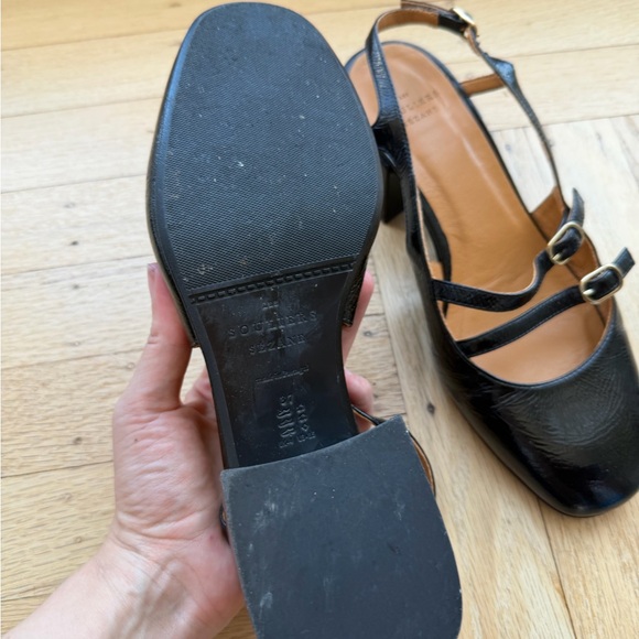 SÉZANE - Paula Babies Black Patent Low Heel Mary Jane Shoe - Picture 9 of 9